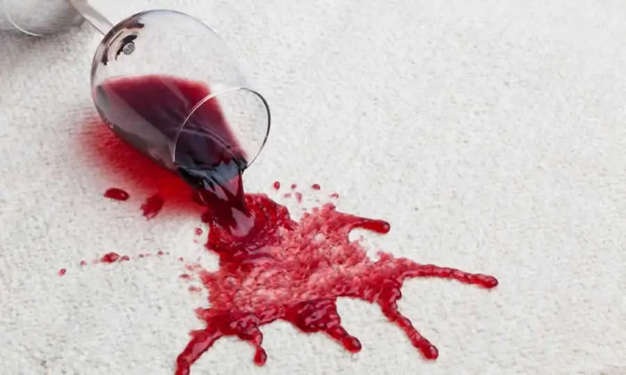 red wine stains
